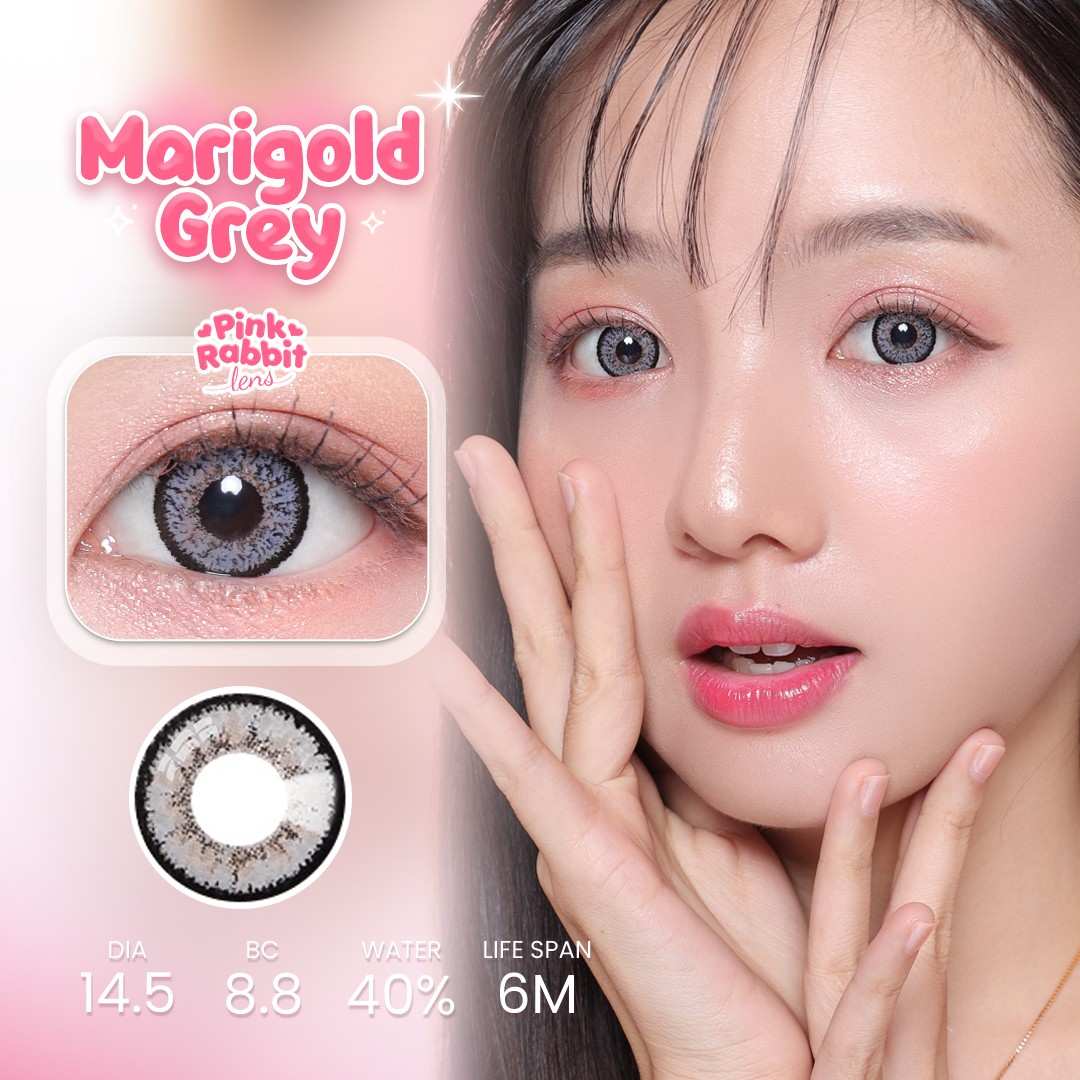 Pink Rabbit Lensa Jual Marigold Grey Softlens