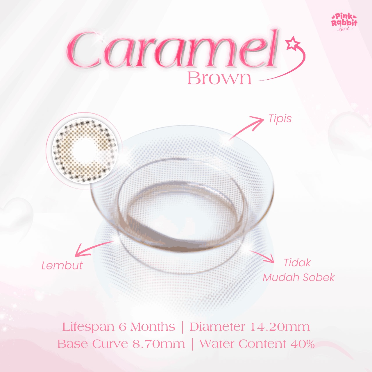 PINKRABBIT SOFTLENS CARAMEL BROWN - Normal, Minus 0.5 S/D 10.00 (1PCS/Sebelah)-1743231775-SLIDE 5 SHOPEE - Caramel Brown.jpg