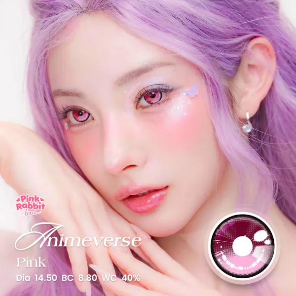 Animeverse Pink Softlens