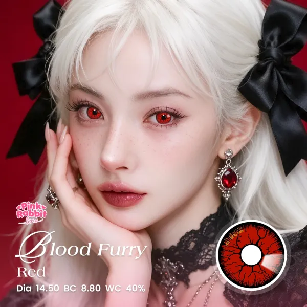 Blood Furry Red Softlens