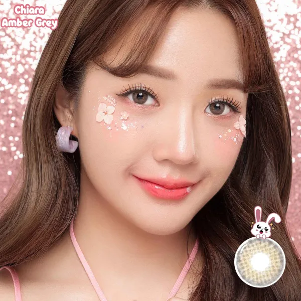 Super Comfy Chiara Amber Grey Softlens