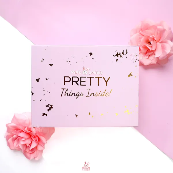 Hampers Gift Box Pink Rabbit Lens | Kotak Tempat Kado Softlens