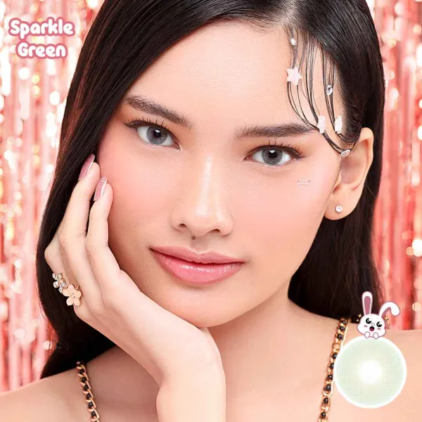 Super Comfy Sparkle Green Softlens