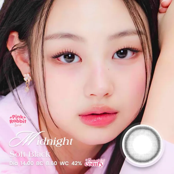 Super Comfy Midnight Soft Black Softlens